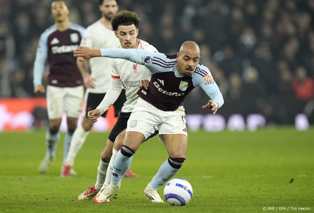 Koploper Liverpool verspeelt bij Aston Villa opnieuw punten