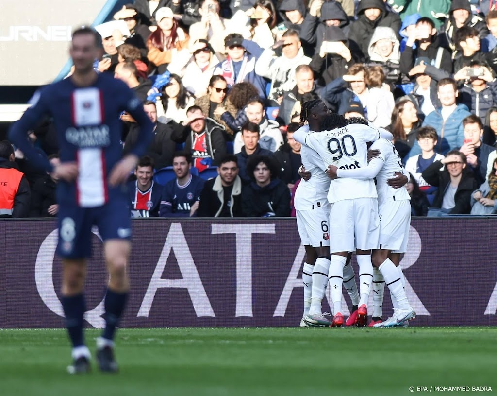 Paris Saint-Germain opnieuw onderuit tegen Stade Rennes