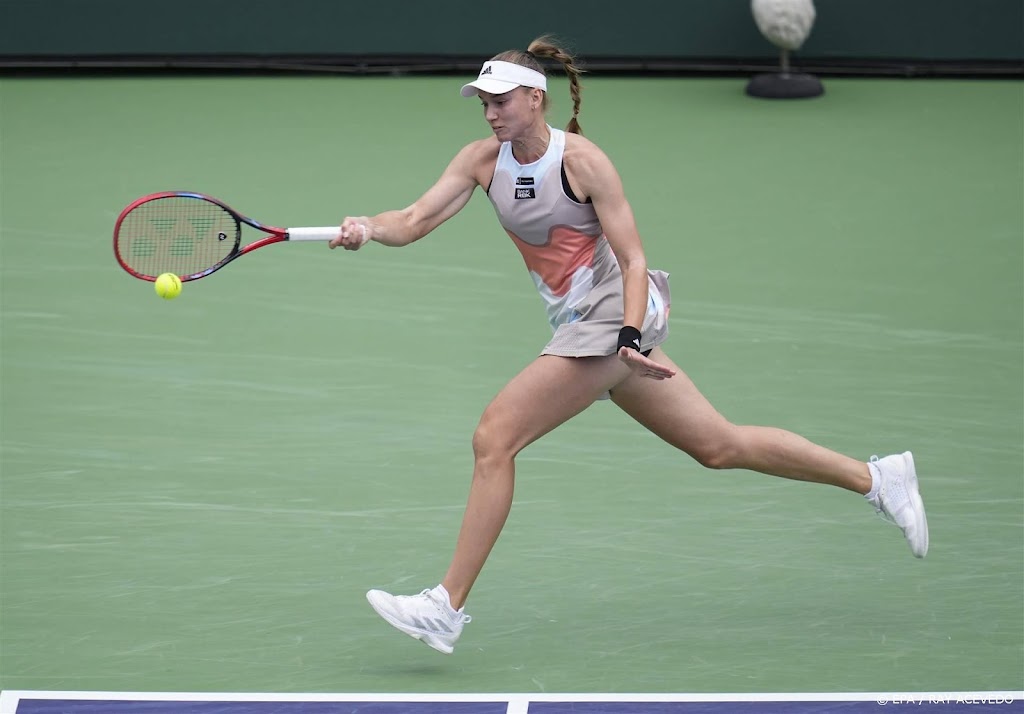 Tennisster Rybakina wint in Indian Wells wel van Sabalenka