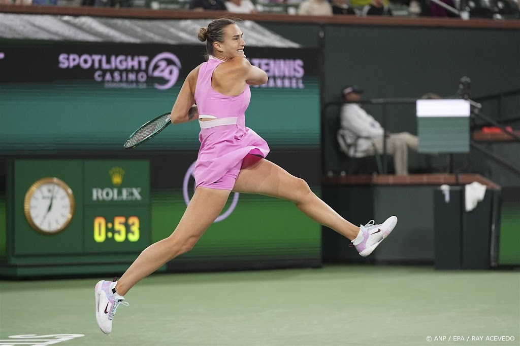 Tennisster Sabalenka lijkt te gaan spelen in Miami na dood vriend