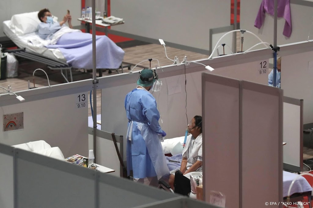 Dodental door corona stijgt minder snel in Spanje