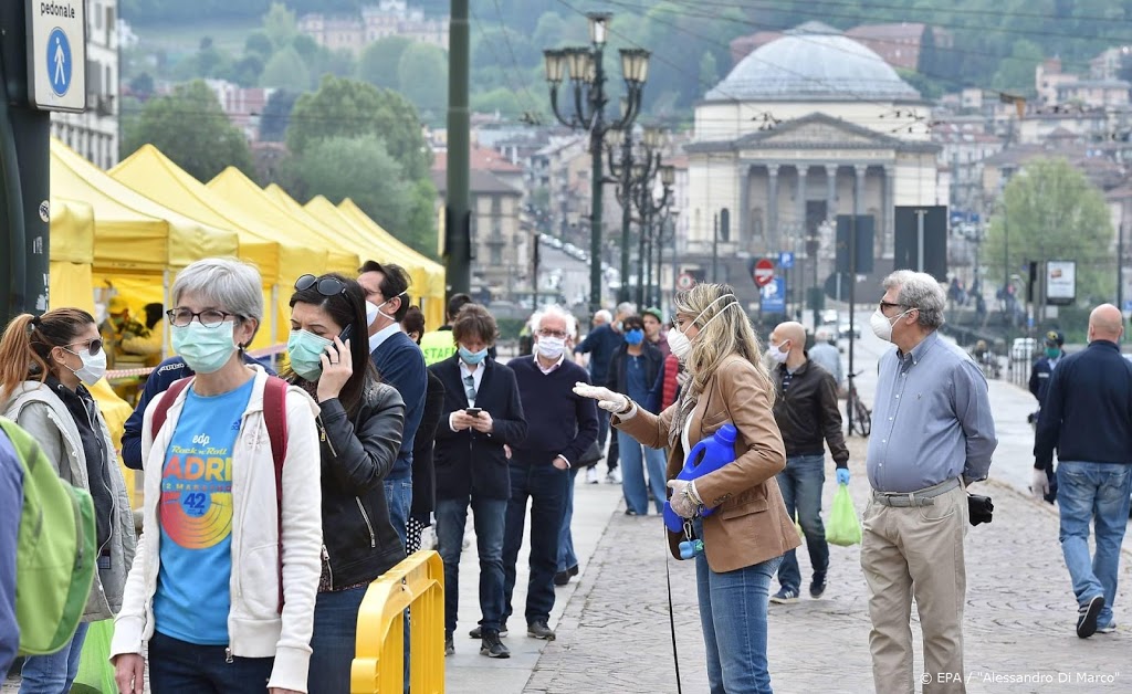 Dagelijks dodental Italië lager dan zaterdag