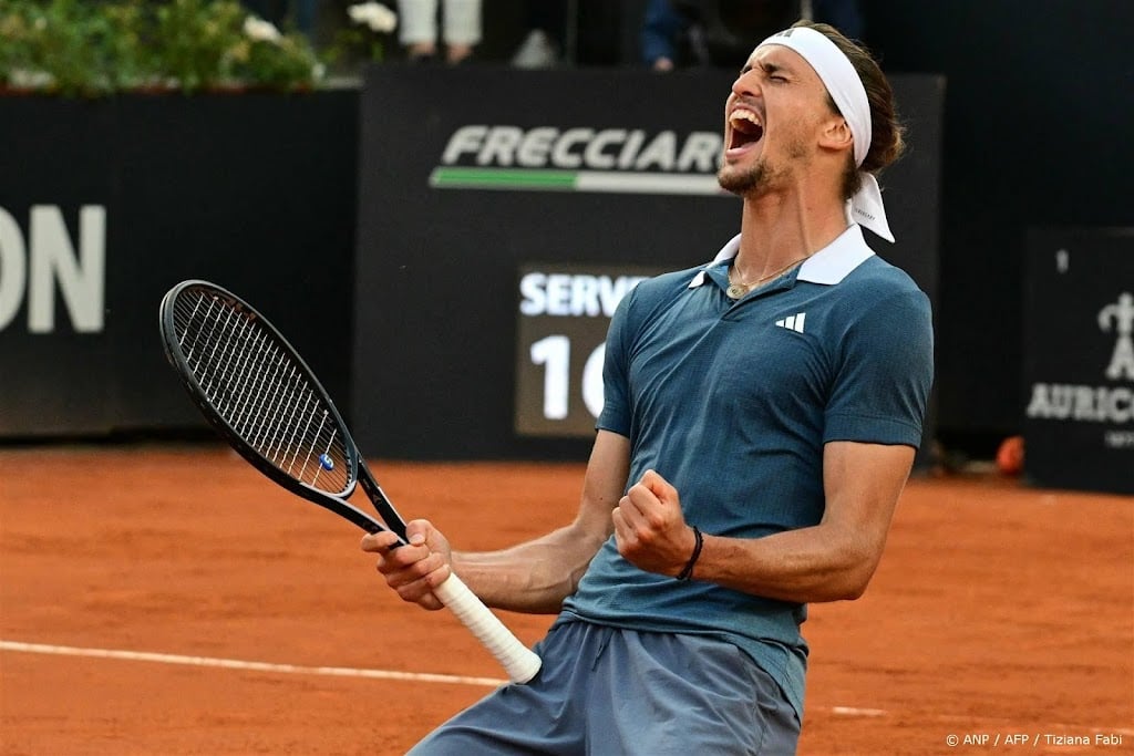Zverev wint tennistoernooi van Rome voor tweede keer 