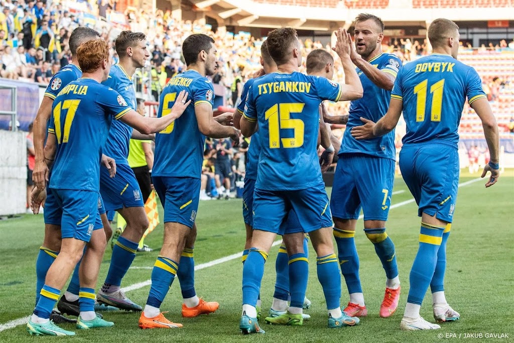 Voetballers Oekraïne winnen voor tweede keer in EK-kwalificatie