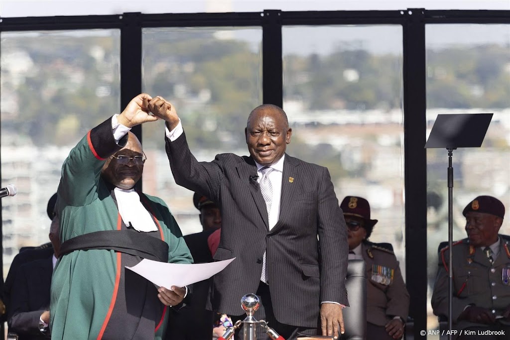 Zuid-Afrikaanse president Ramaphosa opnieuw geïnstalleerd        