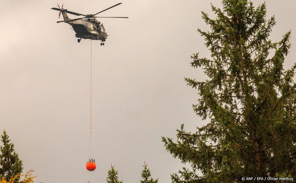 Belgische natuurbrand ingedamd, maar nog niet onder controle