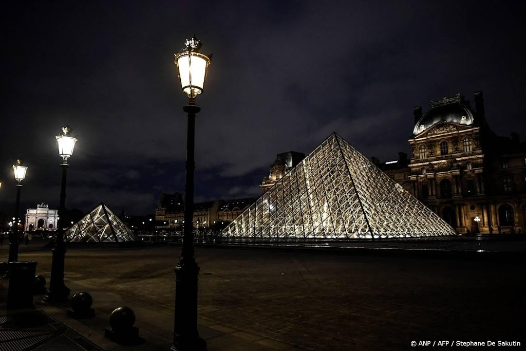 Louvre-museum Parijs dicht na roof
