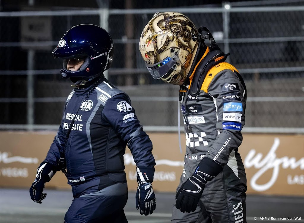 Norris na crash in GP Las Vegas ontslagen uit ziekenhuis