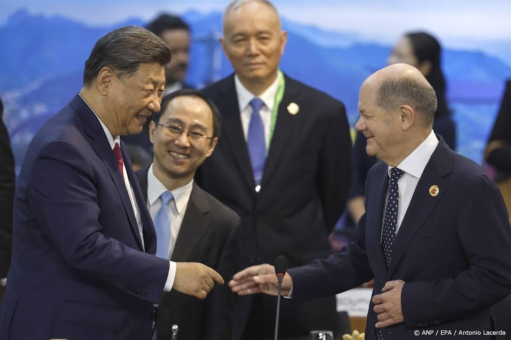 Xi en Scholz ontmoeten elkaar tijdens G20-top in Rio 