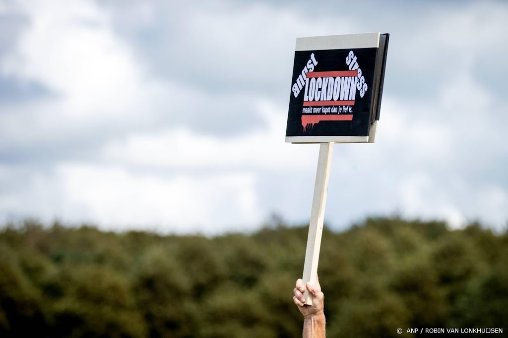 Demonstratie tegen coronamaatregelen in Maastricht