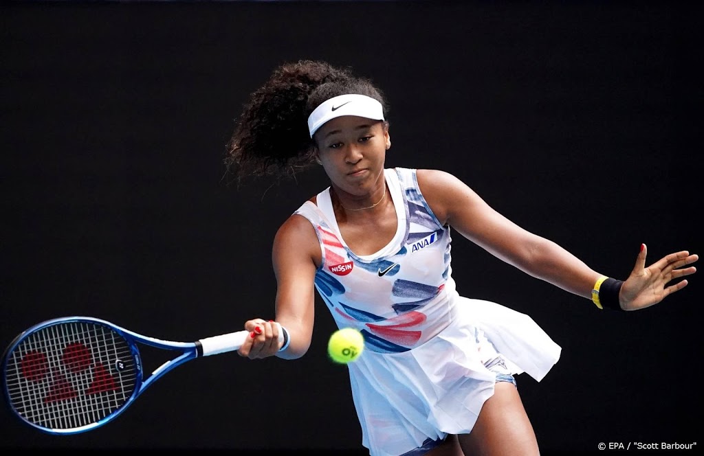 Osaka wint haar eerste partij op Australian Open