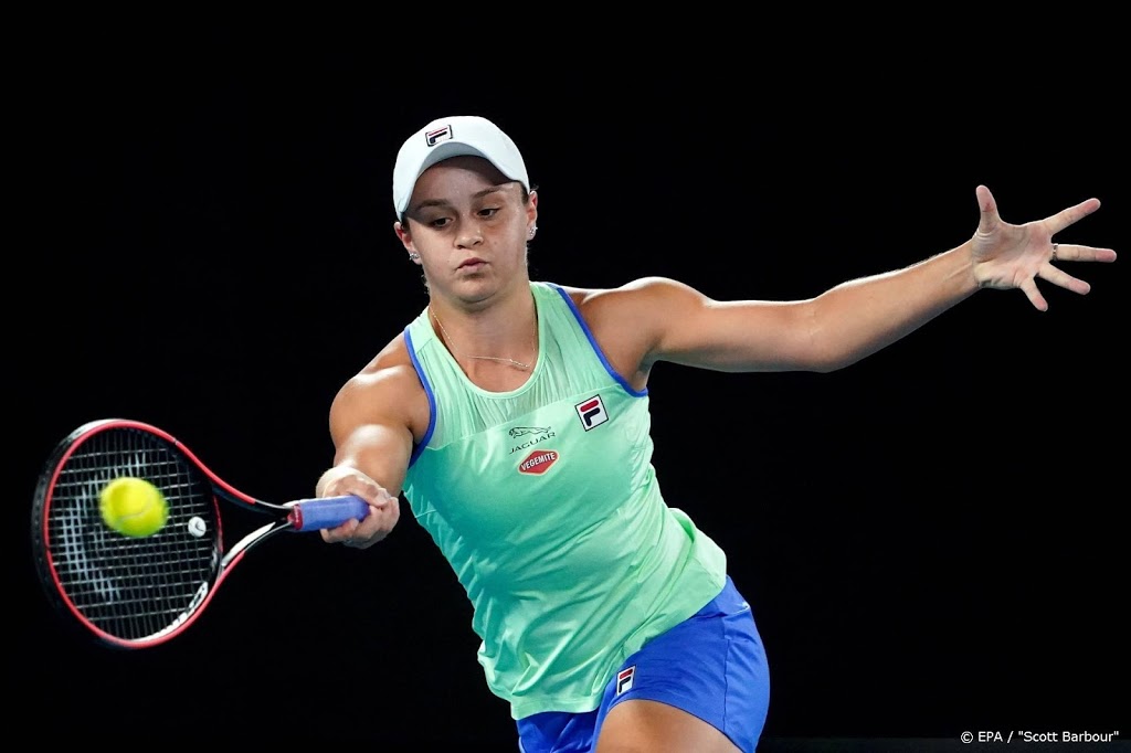 Moeizame start tennisster Barty voor eigen publiek
