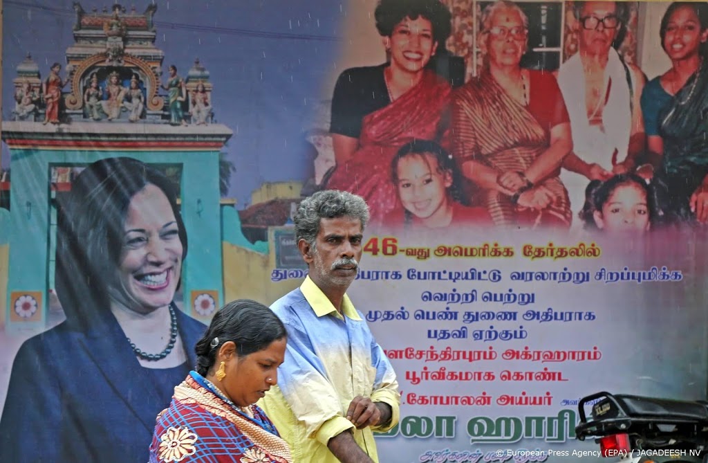 Dorpelingen India vieren aantreden van Kamala Harris