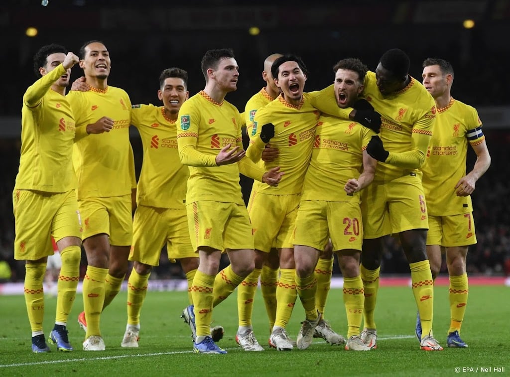 Liverpool door winst bij Arsenal naar finale League Cup 