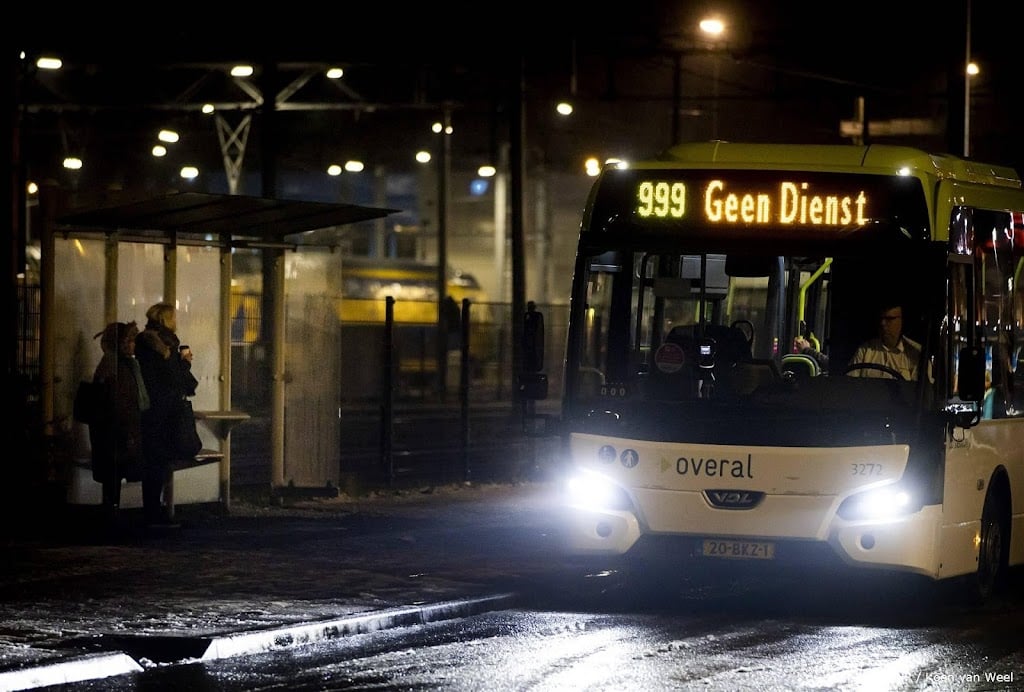 Werkgevers: ook vrijdag zo'n 40 procent minder streekvervoer