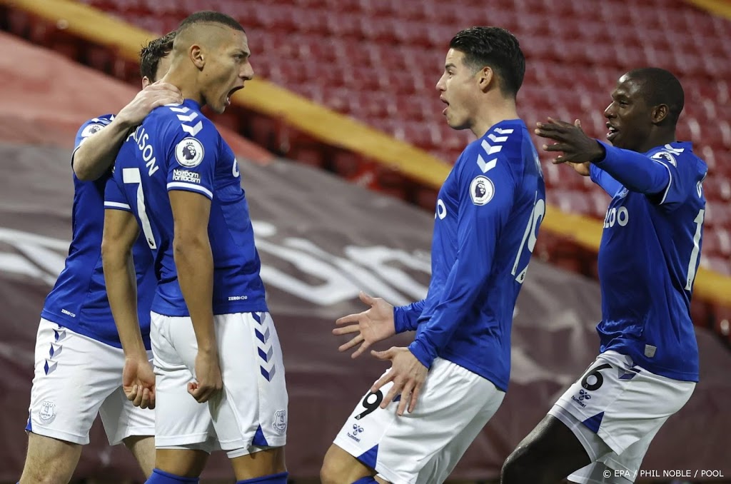 Everton bezorgt Liverpool vierde competitienederlaag op rij