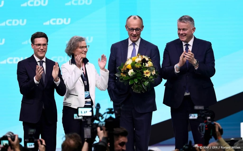 Merz opnieuw CDU-partijvoorzitter met 91 procent van de stemmen