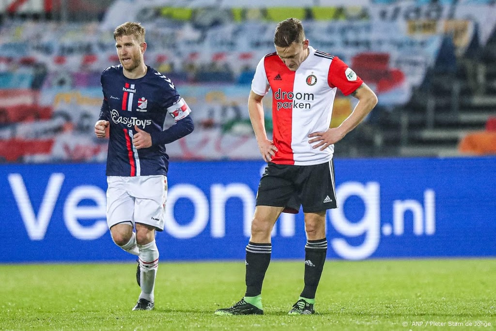 Feyenoord blameert zich met gelijkspel tegen FC Emmen