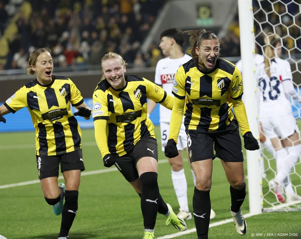 Voetbalsters PSG winnen bij Häcken in CL, Groenen valt uit