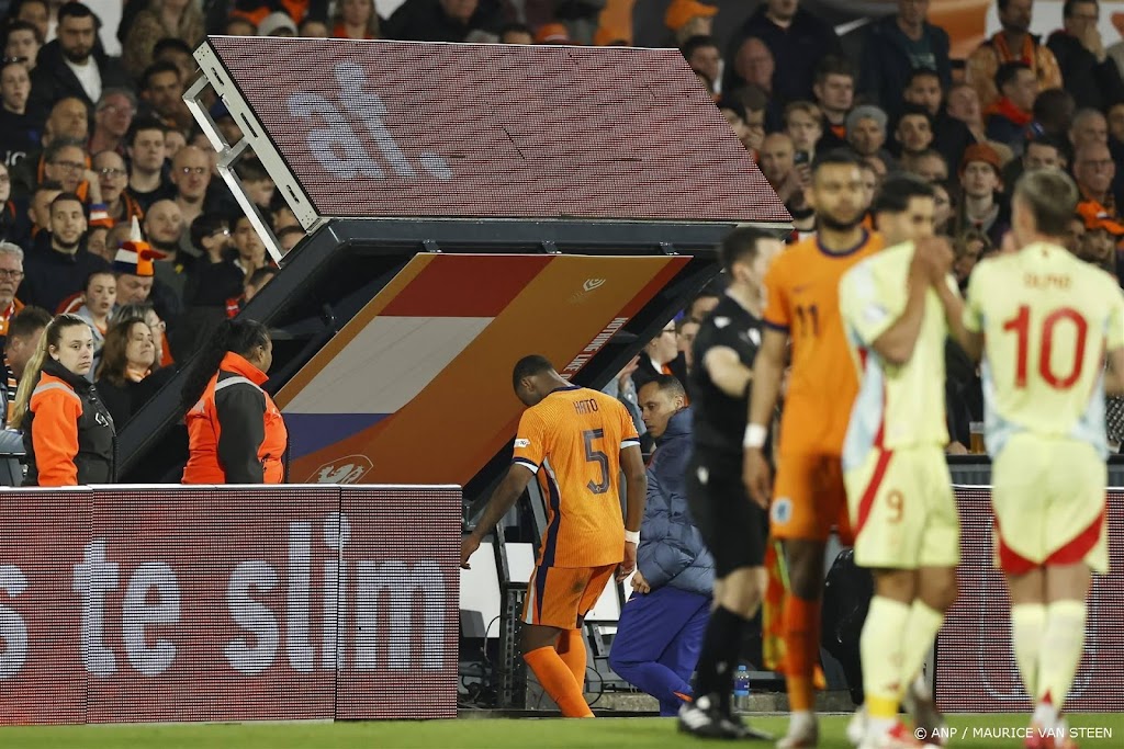 Hato na rode kaart geschorst voor uitduel van Oranje met Spanje