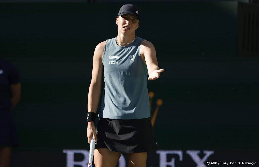 Tennisster Swiatek direct uitgeschakeld in Miami