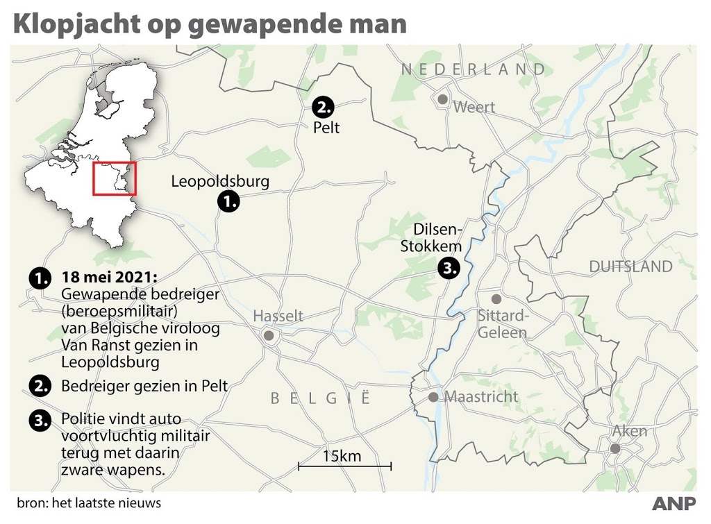 Zoektocht naar voortvluchtige militair gaat derde dag in
