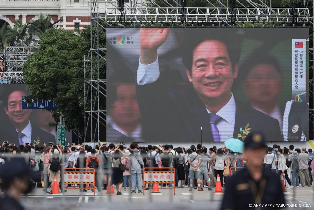 Lai Ching-te ingezworen als nieuwe president van Taiwan