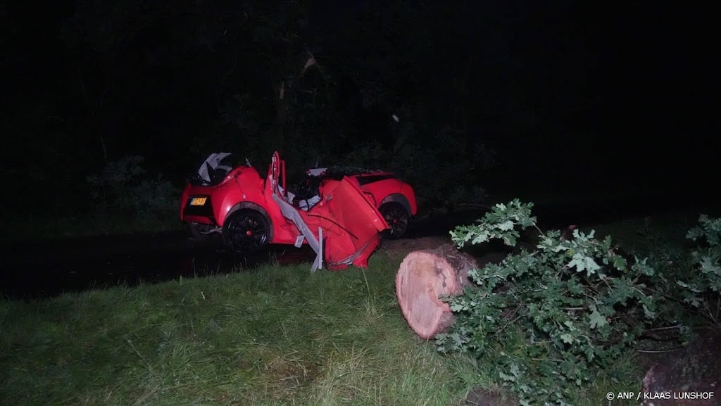 Vrouw omgekomen in Drenthe door boom op auto tijdens storm