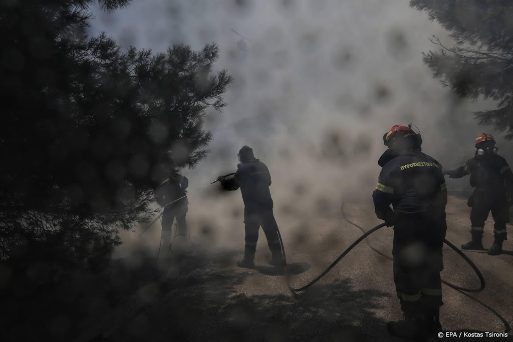 Gewonden door bosbrand ten noordoosten van Athene