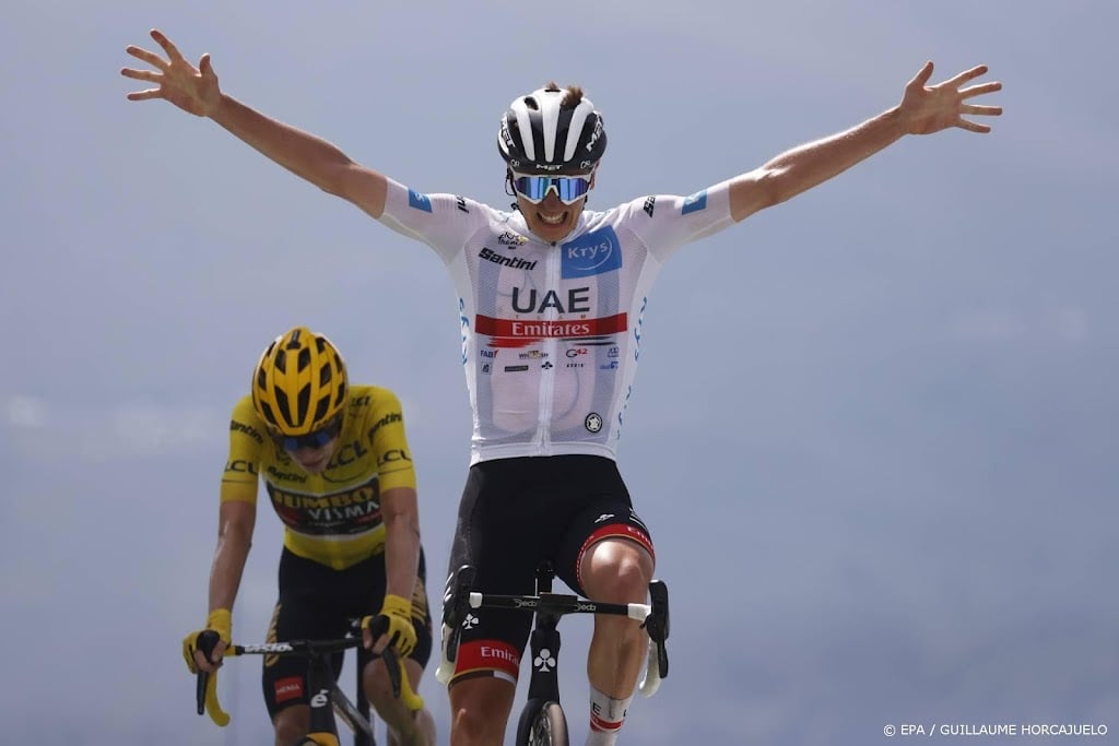 Pogacar wint Tourrit, verschil met leider Vingegaard blijft ruim