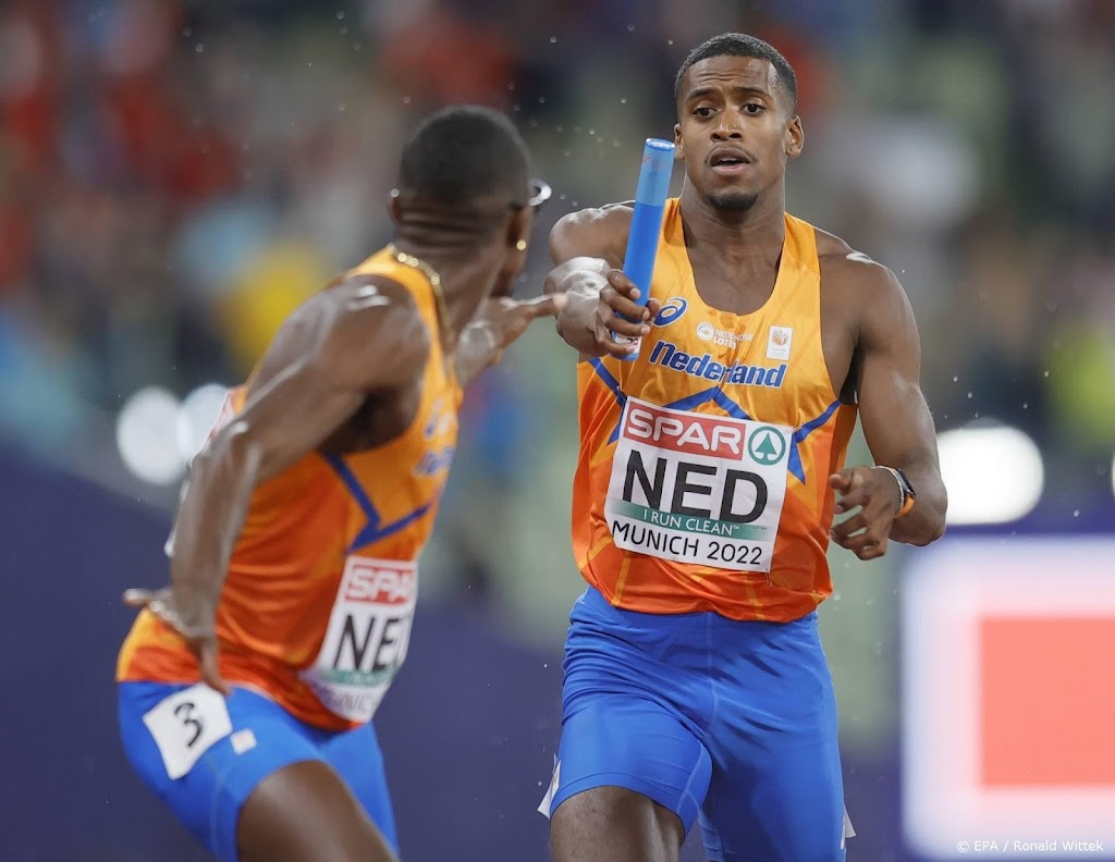 Estafettemannen halen op EK geen medaille op 4x400 meter