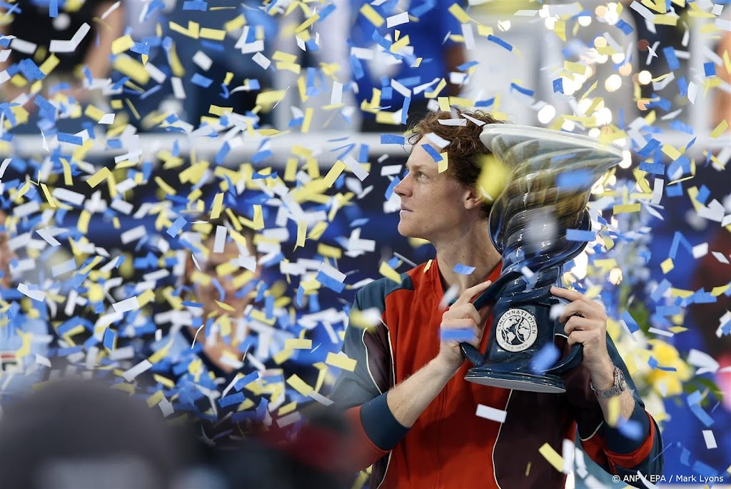 Sinner wint masterstoernooi Cincinnati