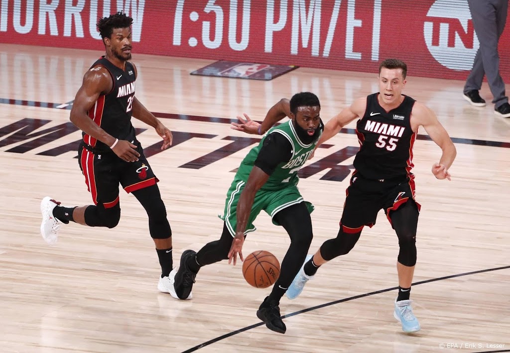 Basketballers Boston Celtics verkleinen achterstand op Miami Heat