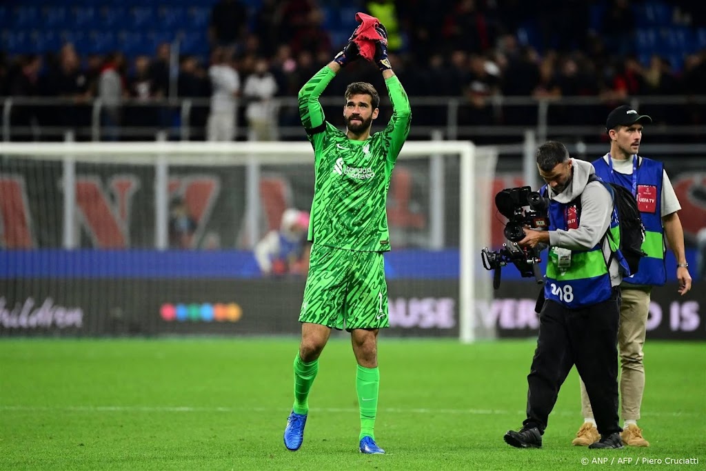 Slot moet keeper Alisson mogelijk missen tegen Bournemouth
