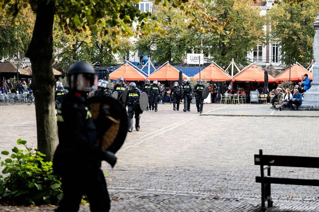 Politie grijpt in op Plein Den Haag en verwijdert demonstranten