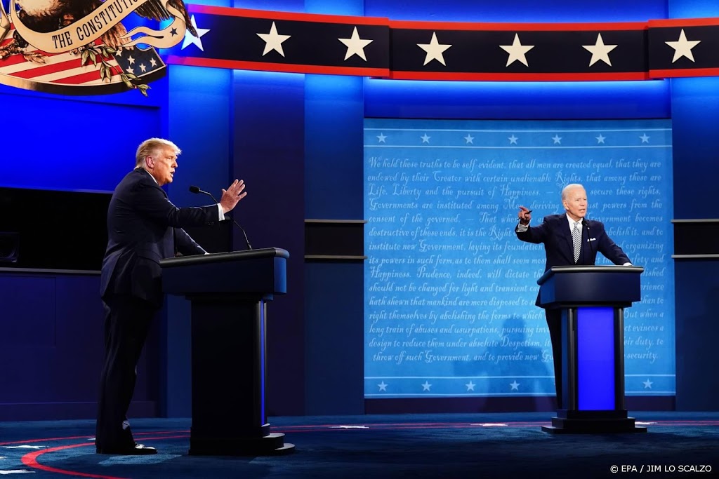Microfoon in debat Biden-Trump tijdelijk uit als ander spreekt