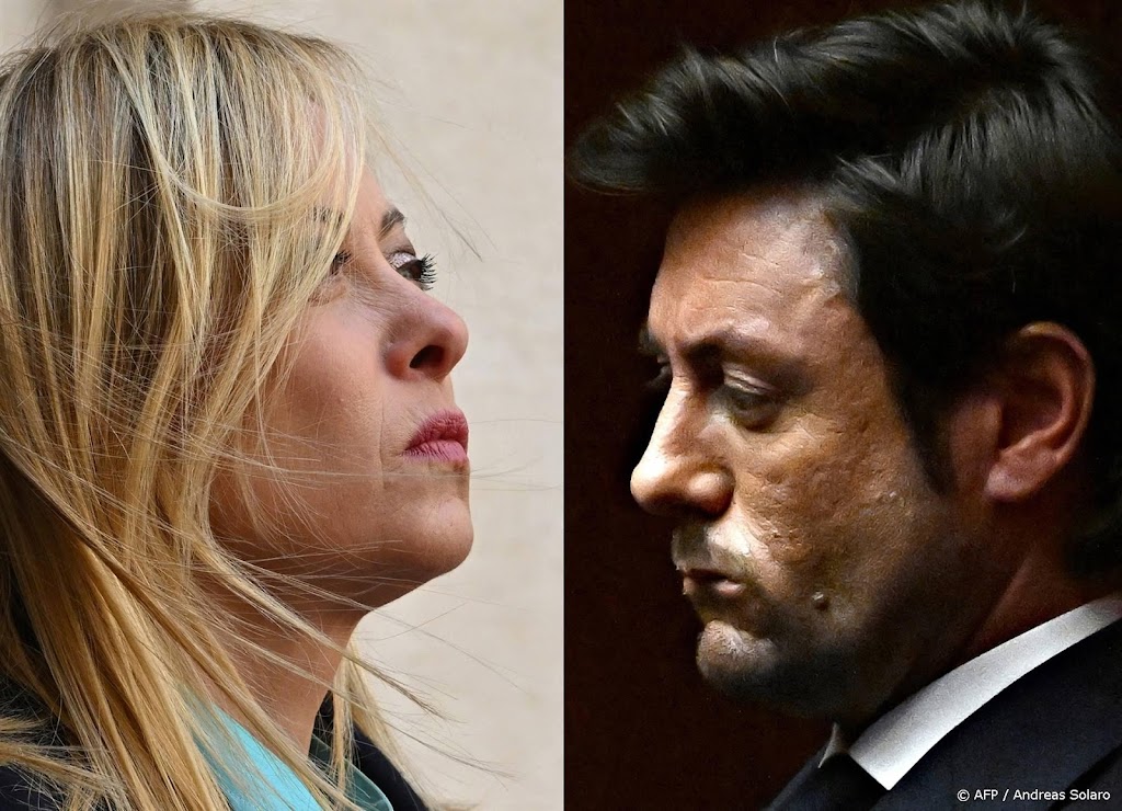Meloni breekt met partner die seksistische uitspraken deed op tv