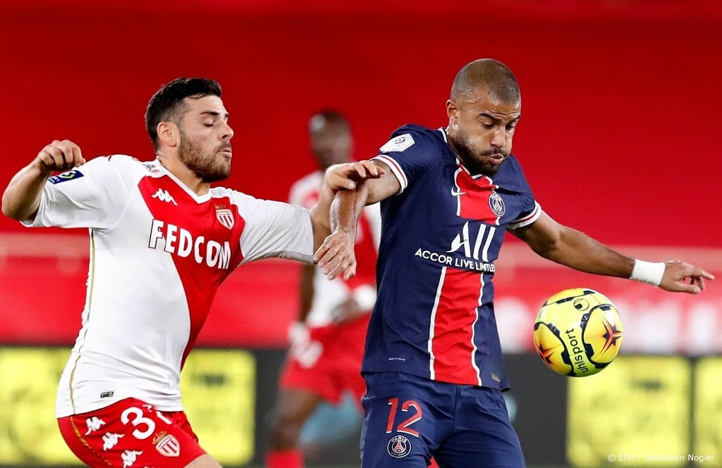 PSG verspeelt voorsprong en verliest van AS Monaco 