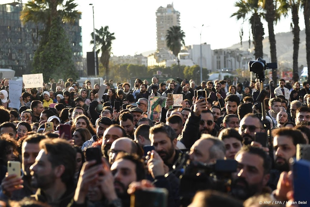 Demonstratie in Damascus voor vrouwenrechten en democratie