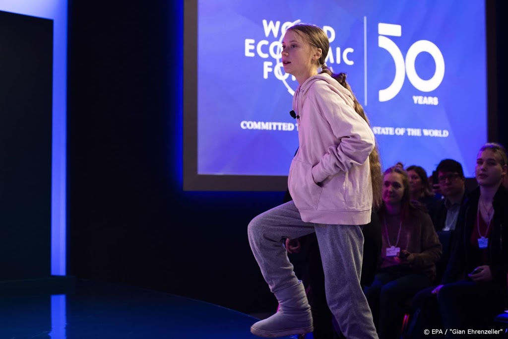 Thunberg in Davos: vrijwel niets gedaan tegen klimaatverandering