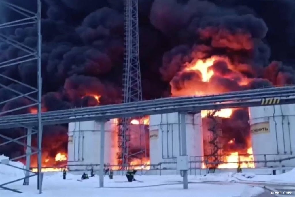 Brand bij Russische gasproducent, wellicht door droneaanval