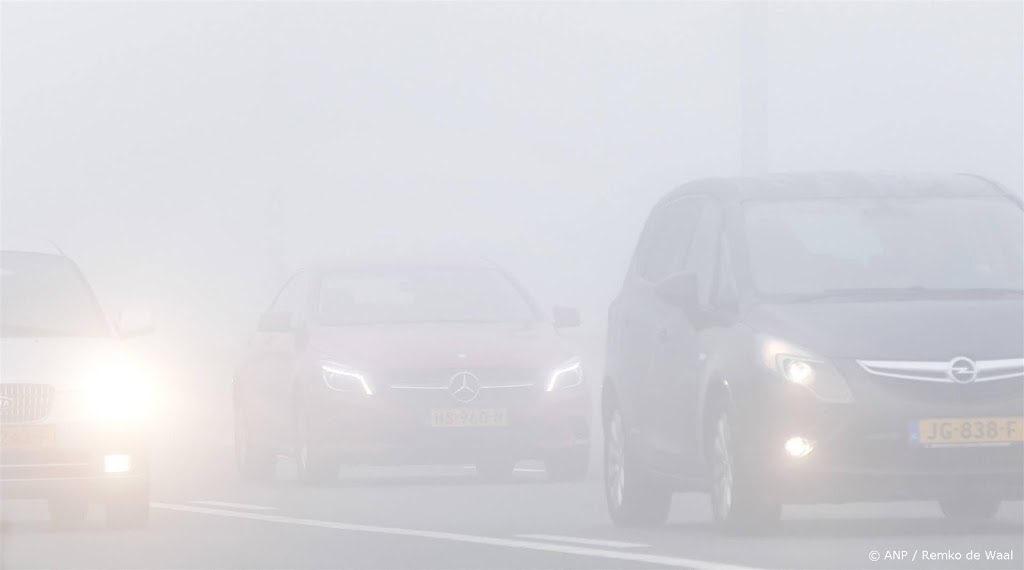 Opnieuw code geel afgegeven om mist