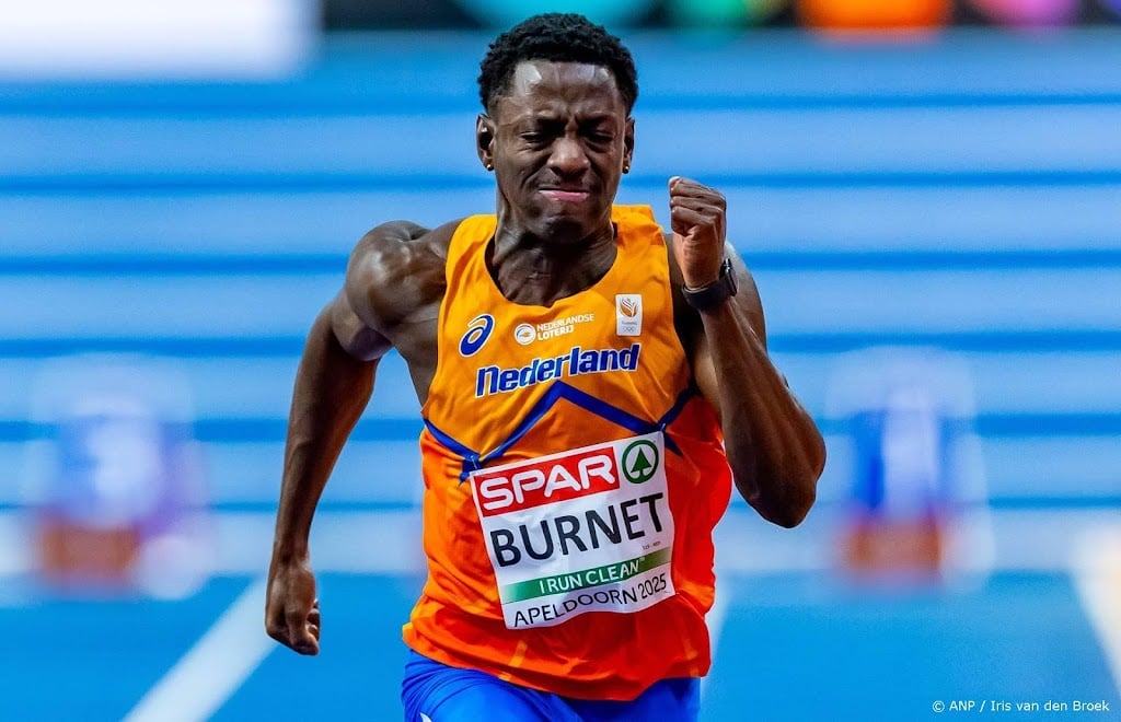 Atleet Burnet loopt nationaal record op 60 meter indoor