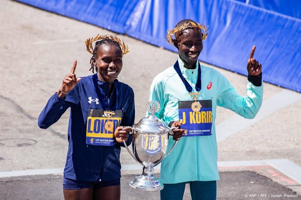 Kenianen Korir en Lokedi winnen marathon Boston