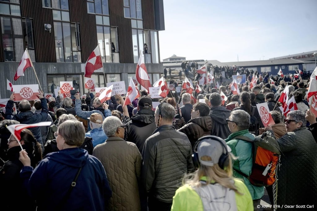 Demonstratie bij opening Amerikaans consulaat in Groenland