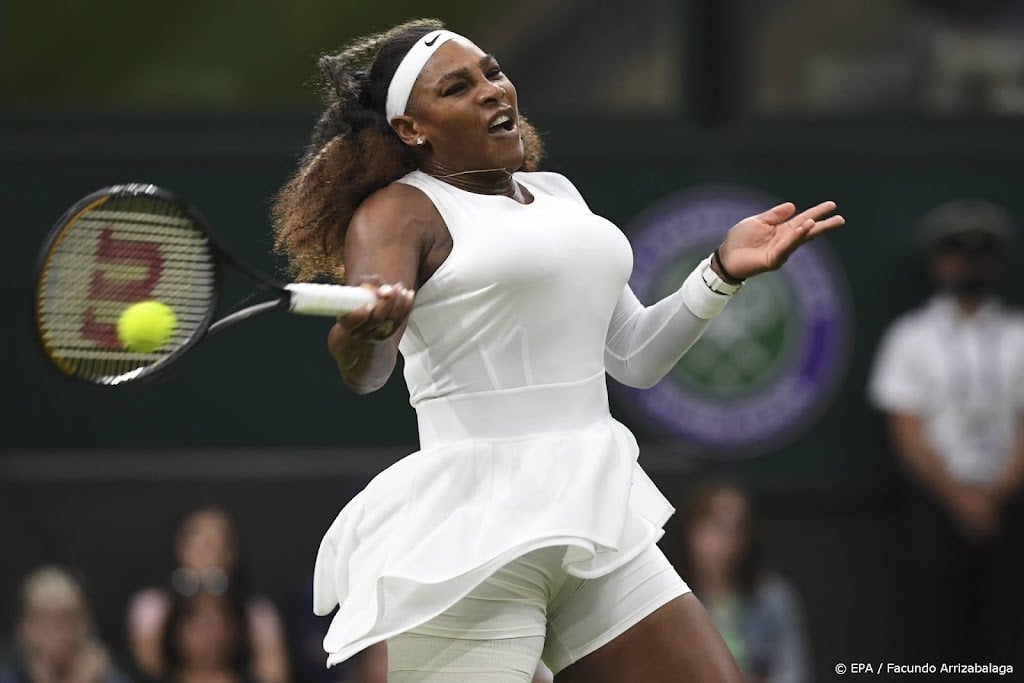 Tennisster Serena Williams viert rentree met zege in Eastbourne