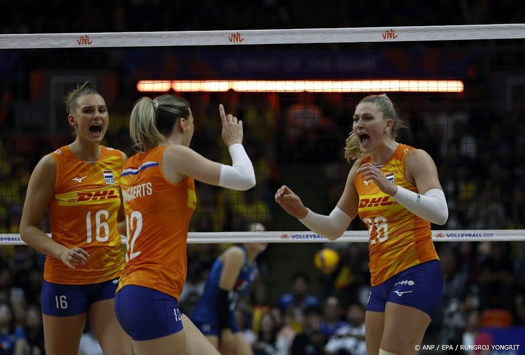 Nederlandse volleybalsters verslaan Thailand in Nations League