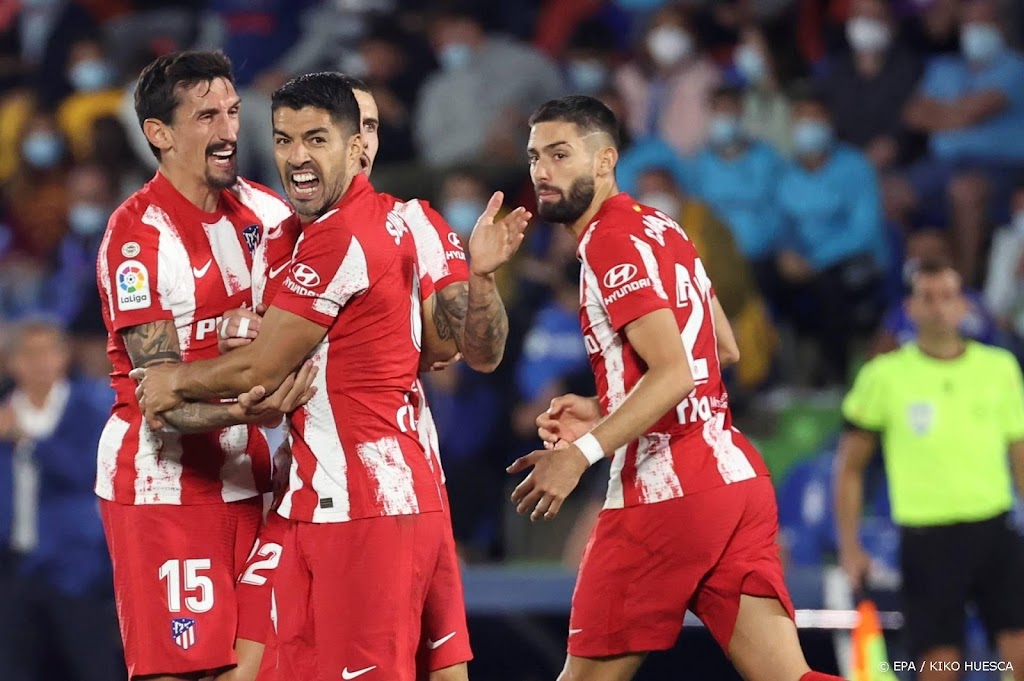 Suárez redt Atlético Madrid in Getafe 