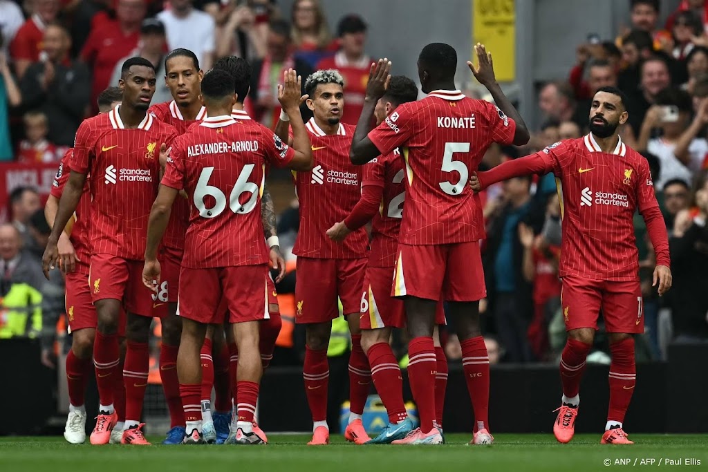 Slot en Liverpool na één helft al klaar met Bournemouth