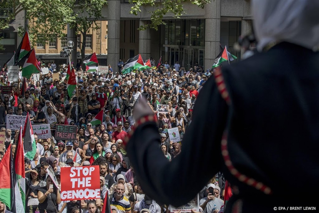 Duizenden mensen bij pro-Palestijnse demonstratie in Sydney